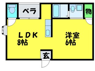 ラフィーネ1号館の物件間取画像